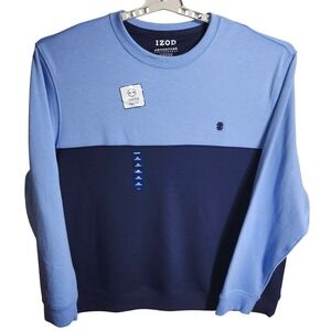 IZOD Advantage Performance Stretch Colorblock Long Sleeve Crewneck Sweater XXL